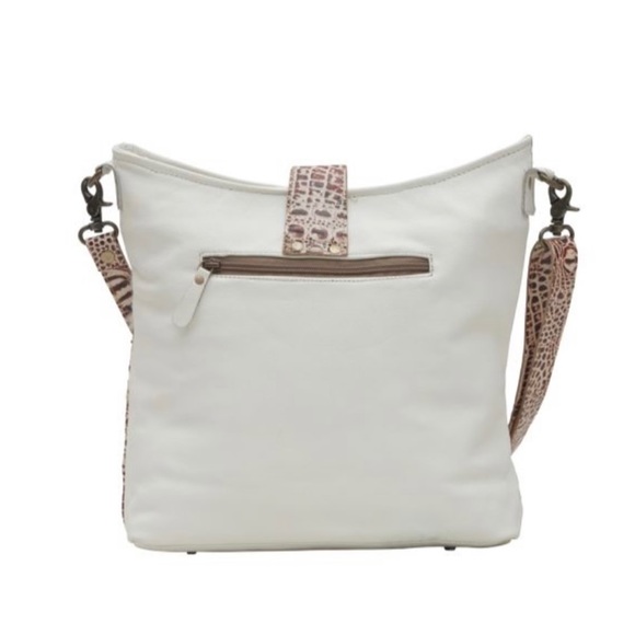 Myra Smokey Leather Cowhide shoulder Bag - Picture 3 of 10